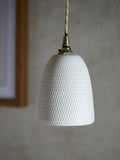 John Lewis textured porcelain lamp shade white (British brand)