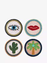 John Lewis Eleanor Bowmer Electric Coast Beaded Coasters Assorted Set of 4- Buy online at McGrocer