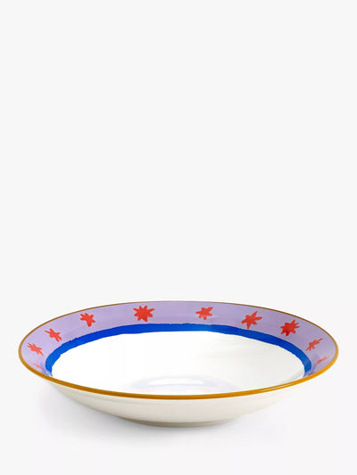 John Lewis Eleanor Bowmer Electric Coast Star Stoneware Pasta Bowl, Multi, 22.5cm- Buy online at McGrocer