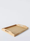 John Lewis large oak wood serving tray, natural, FSC-certified, UK version