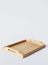 John Lewis John Lewis Wood Tray Medium FSC-Certified Oak Wood Natural Serving Tray- Buy online at McGrocer
