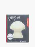 Kikkerland small cordless mushroom-shaped porcelain table light in white, UK version