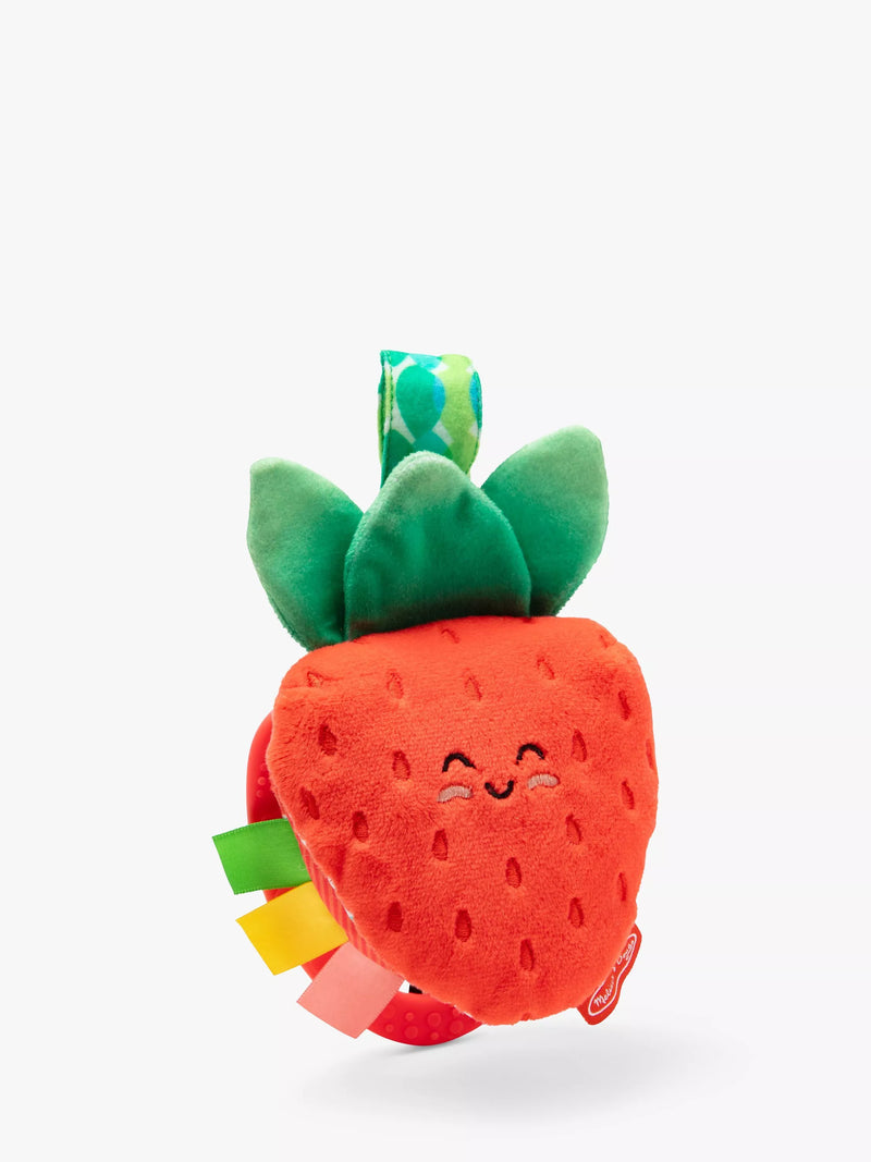 Melissa & Doug peek-a-boo strawberry take-along baby toy, imported from the UK