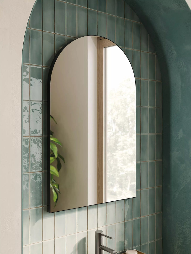 hib. Fusion Arch Mirror - Matte - Decorative Wall Mirror - 80x50cm