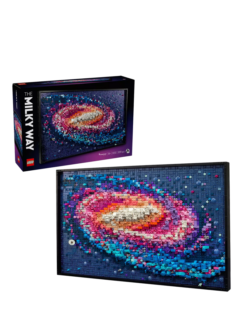 LEGO Milky Way Galaxy wall art building kit with 3,091 pieces, UK version