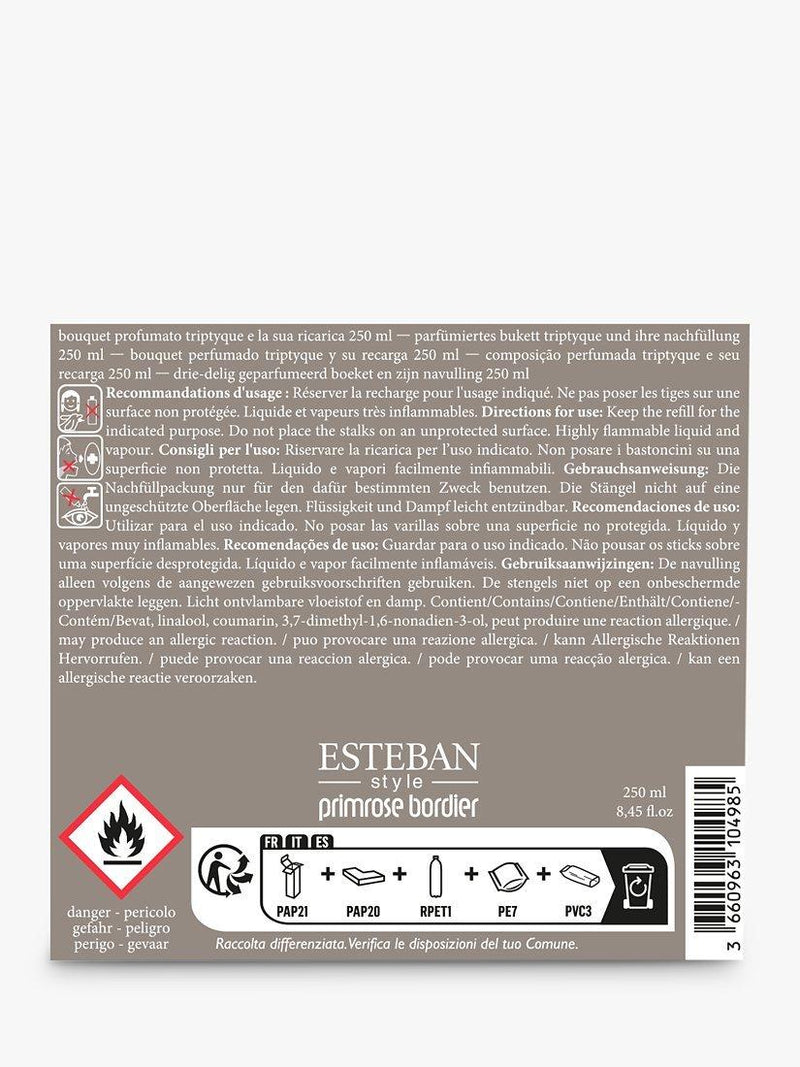 Esteban Amber reed diffuser 250ml - British product