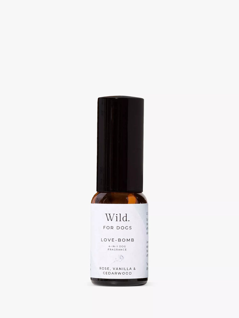 Wild For Dogs Love Bomb dog fragrance with natural ingredients (British brand)