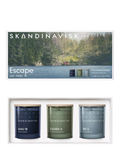 SKANDINAVISK Escape Mini Trio scented candles 3x65g - British product