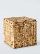 John Lewis John Lewis Bulrush Lidded Storage Basket, Small- Buy online at McGrocer