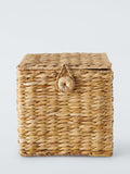 John Lewis Bulrush Lidded Storage Basket, Small