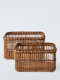 John Lewis Mid-Century rattan baskets set of 2, imported from the UK