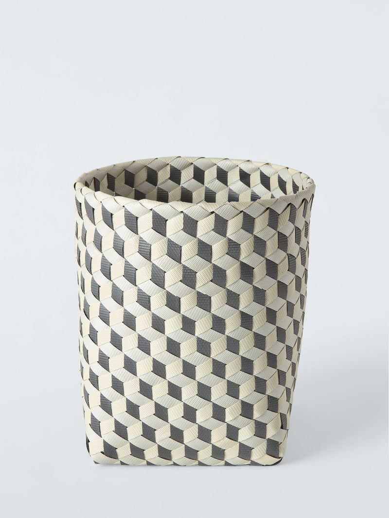 Woven Plastic Webbing Waste Paper Bin