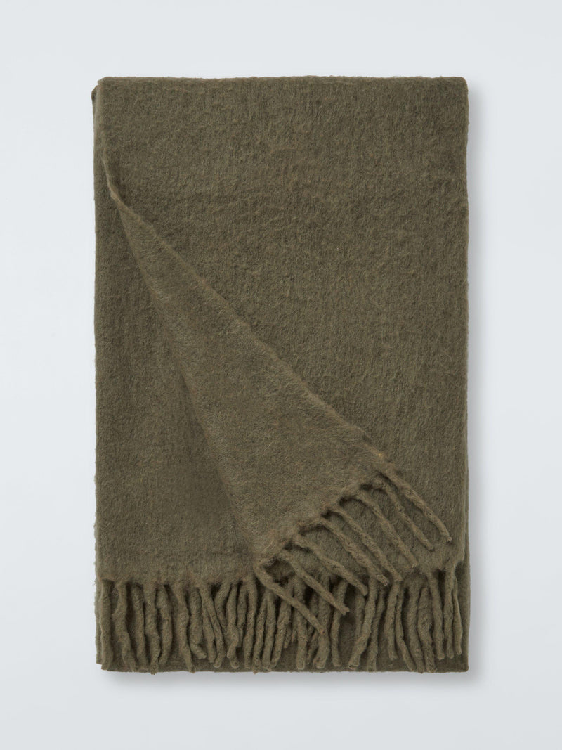 John Lewis Mohair Effect Plain Throw 140x190cm, UK version