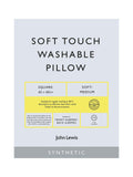 John Lewis synthetic square pillow medium washable, UK version