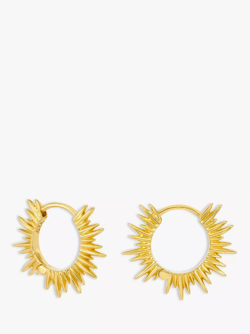 Rachel Jackson London mini huggie hoop earrings, imported from the UK