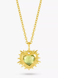 Rachel Jackson London Personalised Electric Love Birthstone Heart Necklace