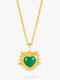 Rachel Jackson London Personalised Electric Love Birthstone Heart Necklace