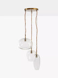 nkuku Otoro cluster pendant light clear - British product