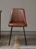 nkuku Harsha leather dining chair, UK version