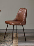 nkuku Harsha leather dining chair, UK version