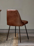 nkuku Harsha leather dining chair, UK version