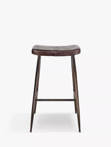 John Lewis nkuku Samaira Leather Counter Stool- Buy online at McGrocer