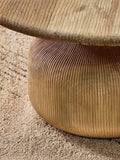 nkuku Vivan grooved wood coffee table 77cm (British brand)