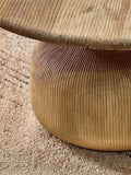 nkuku Vivan grooved wood coffee table 77cm (British brand)