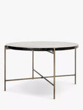 nkuku Aluva glass coffee table round 74cm (British brand)