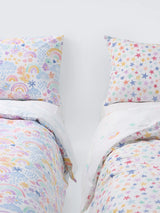 John Lewis John Lewis Kids Rainbow and Star Duvet Cover and Pillowcase Set Single Pack of 2- Buy online at McGrocer