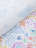 John Lewis kids rainbow star duvet set single (British brand)