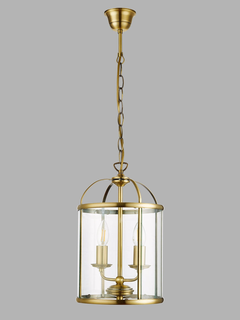 John Lewis Walker 2 light ceiling lantern in antique finish (British brand)