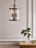 John Lewis Walker 2 light ceiling lantern in antique finish (British brand)
