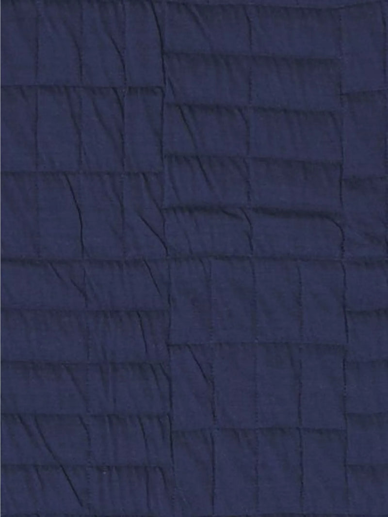 John Lewis Kids' Geo Quilted Blanket - Navy