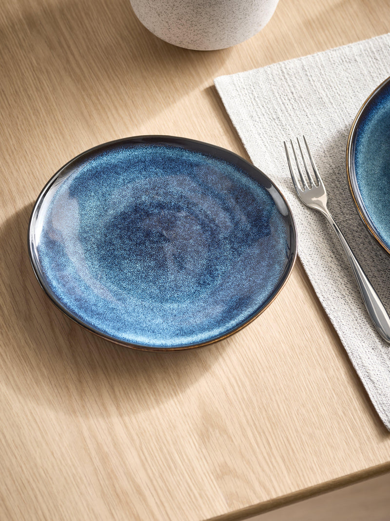 John Lewis Iver reactive glaze stoneware side plate 21cm, UK version