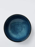 John Lewis stoneware cereal bowl blue reactive glaze 16cm, imported from the UK