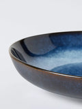 John Lewis reactive glaze pasta bowl 22cm blue, imported from the UK