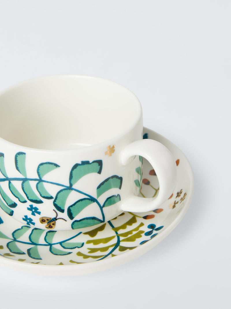 John Lewis fine china Ulla floral tea cup and saucer 250ml, UK version