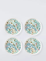 John Lewis John Lewis Ulla Floral Fine Cake Plate 16.7cm, Set of 4- Buy online at McGrocer