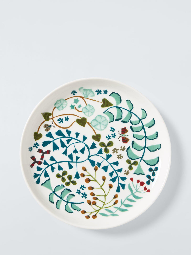 John Lewis floral cake plate 16.7cm set of 4, UK version