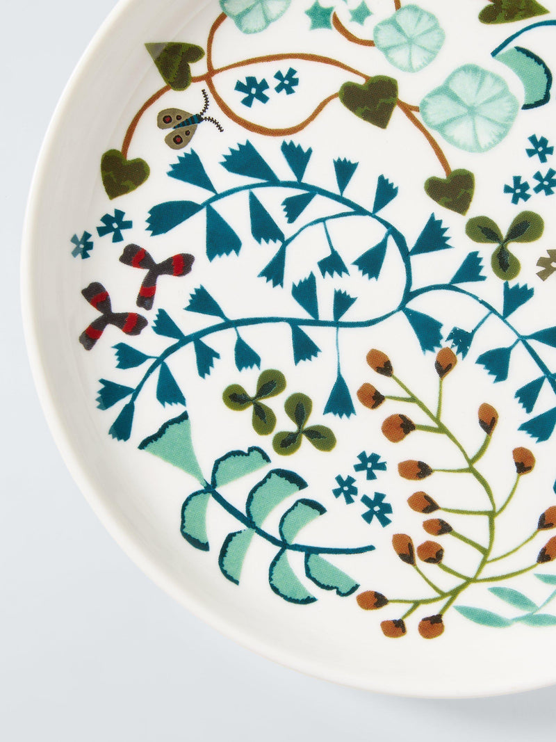 John Lewis floral cake plate 16.7cm set of 4, UK version