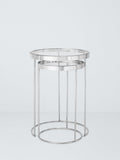 John Lewis Savoy nest of 2 glass tables (British brand)