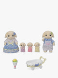 Sylvanian Families Flora Rabbit Family doll set - British product