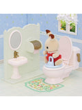 Sylvanian Families Toilet Set playset with accessories (British brand)