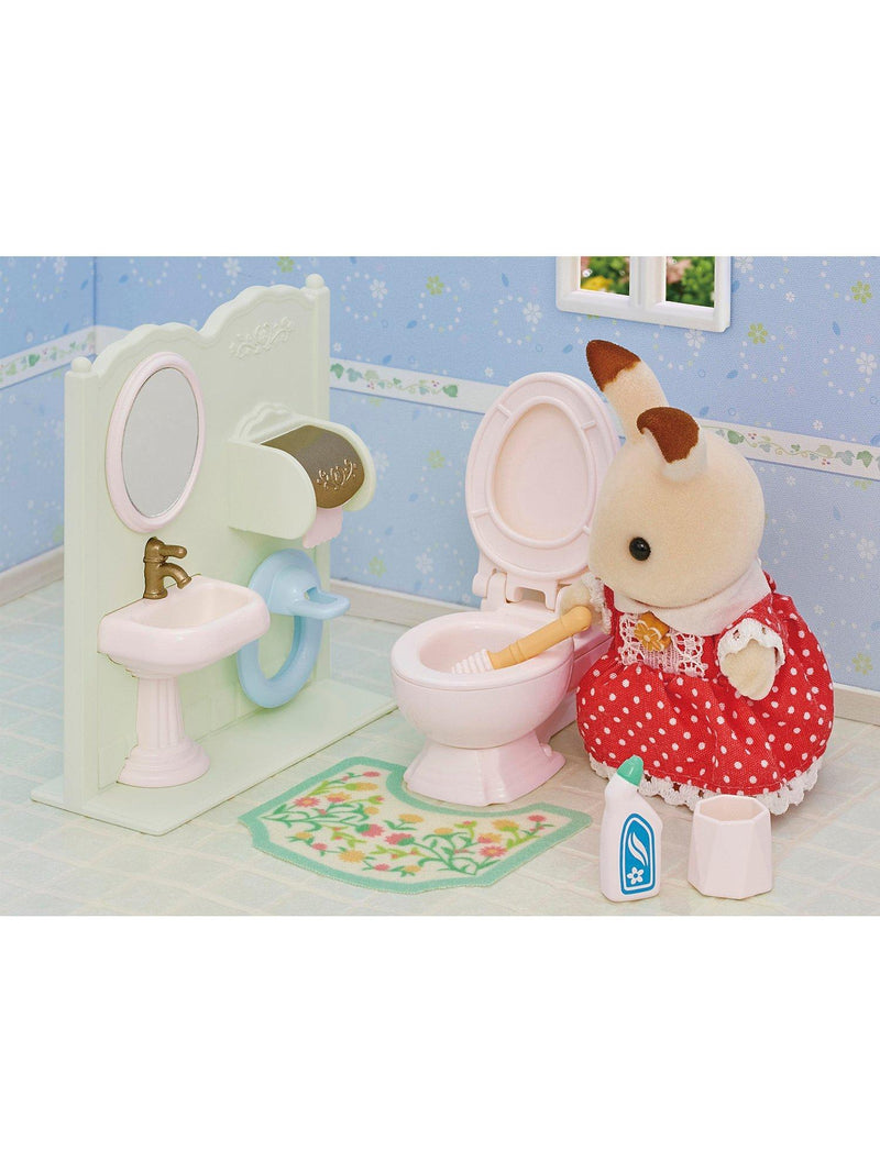 Sylvanian Families Toilet Set playset with accessories (British brand)