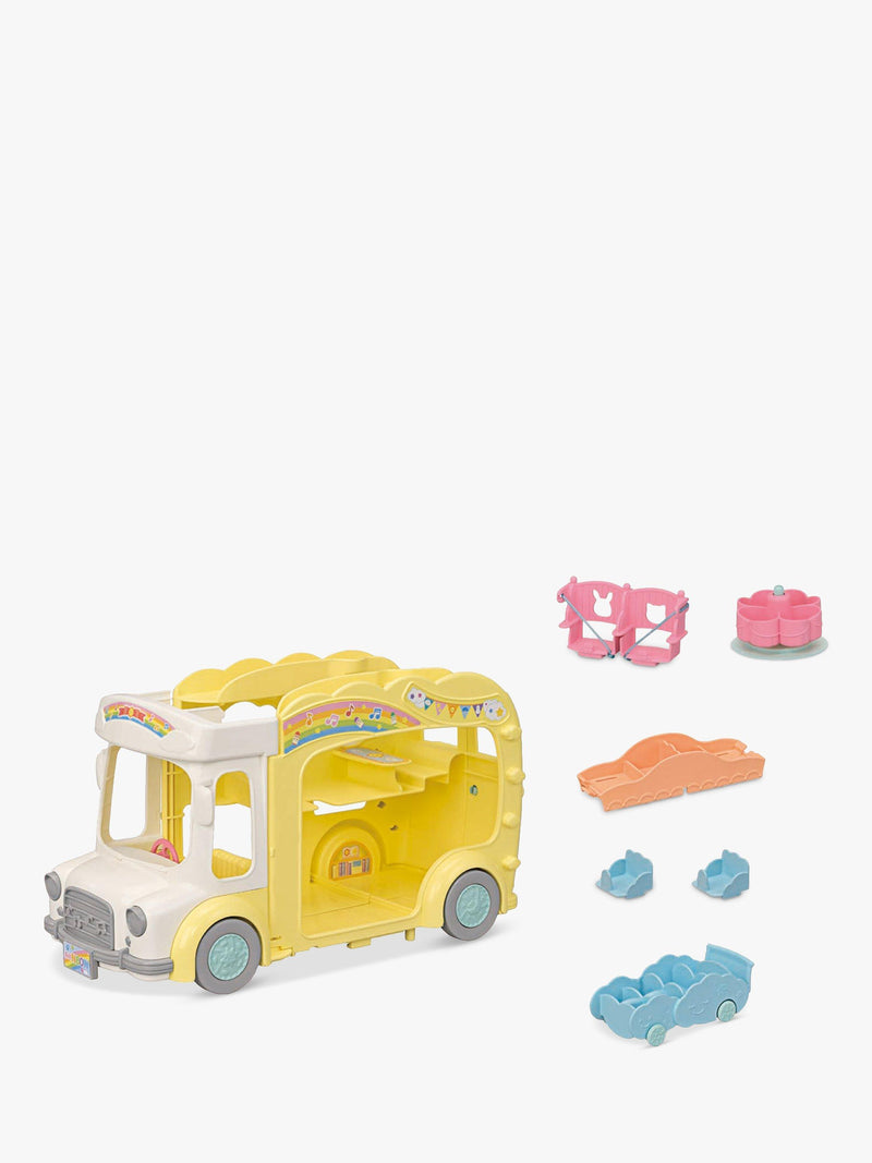 Sylvanian Families Rainbow Fun Nursery Bus - British product