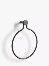John Lewis John Lewis Matt Black Towel Ring- Buy online at McGrocer