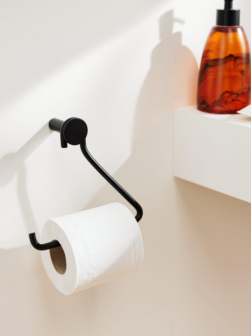 John Lewis matt black toilet roll holder, UK version
