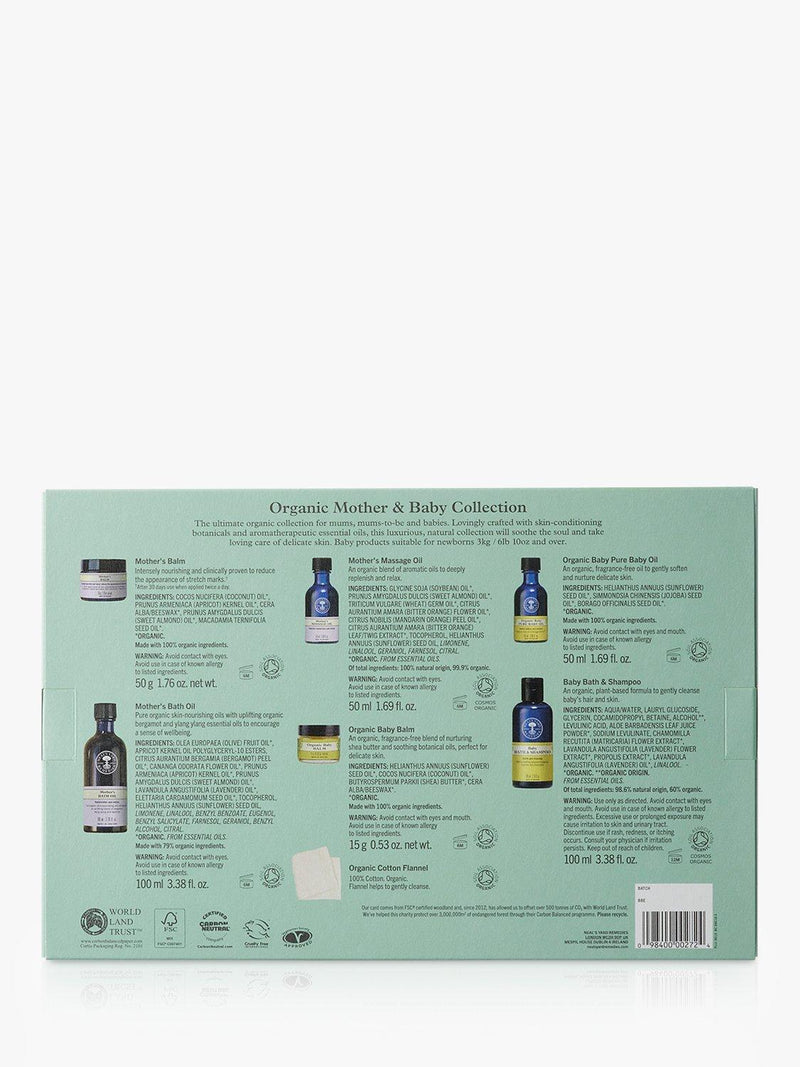 Neal's Yard Remedies Organic Mother and Baby Skincare Collection, imported from the UK