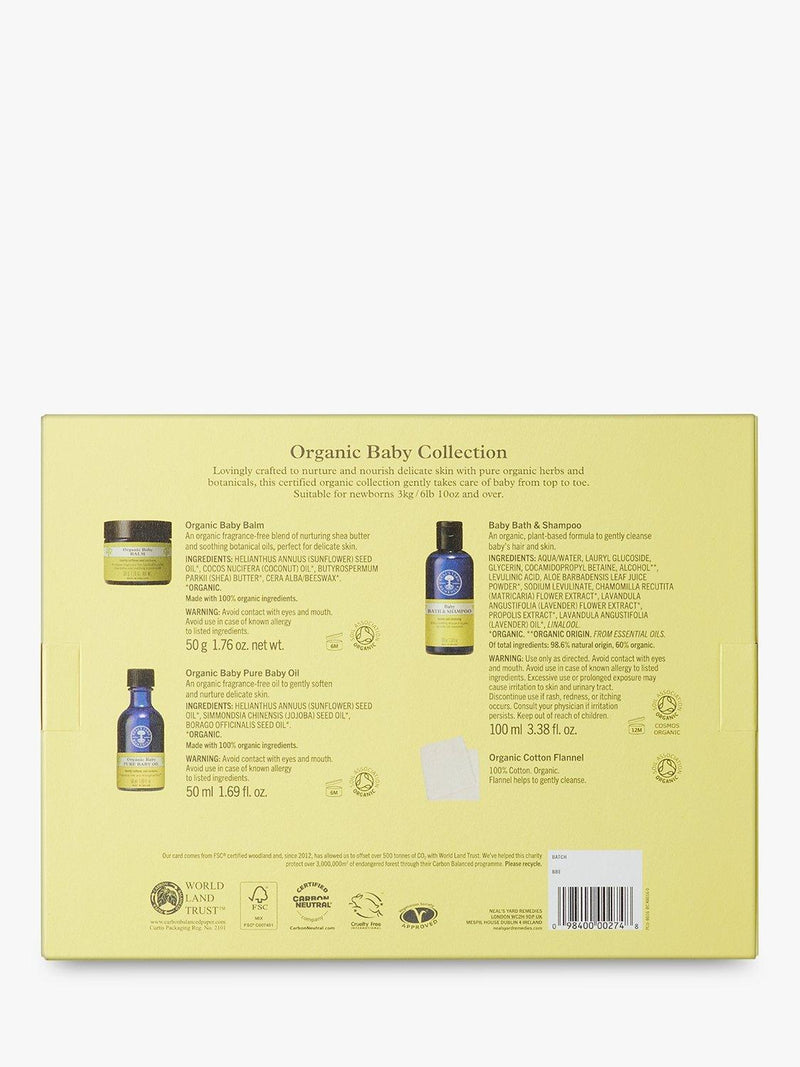 Neal's Yard Remedies organic baby skincare set, imported from the UK